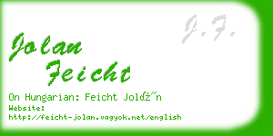 jolan feicht business card